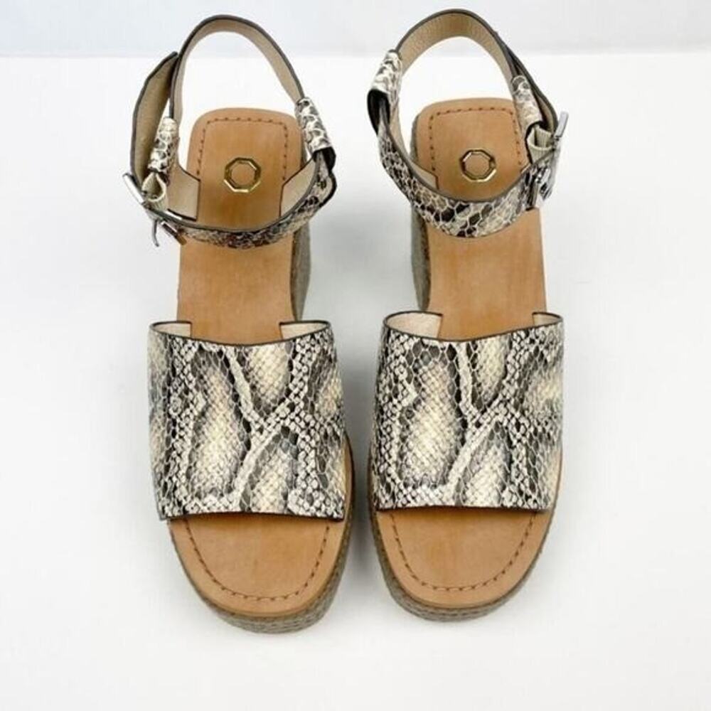 Louise Et Cie Paley Snakeskin Platform Wedge Espadrille Sandals size 42 10 us